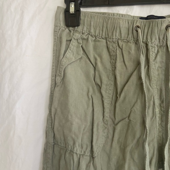 Rachel Zoe Sage Green 100% Linen Pants Cargo Size Small - Picture 6 of 14